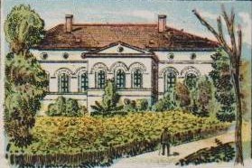 Gartenseite um 1904 (Postkarte) Gartenseite um 1904 (Postkarte)
