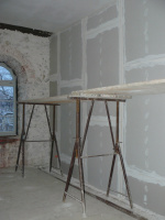 Wohnungstrennwand von unserer Wohnung aus
