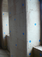 gedübelte Holzfaser-Dämmplatten