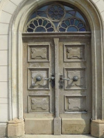 Haustür Außen vor der Restaurierung