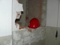 Abriss der Toiletten im EG 2